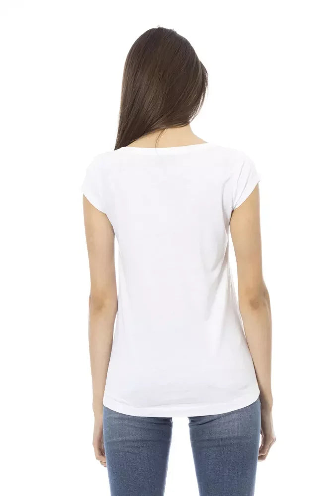 Trussardi Action White Cotton Women T-Shirt - T-Shirts
