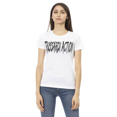 Trussardi Action White Cotton Women T-Shirt - T-Shirts