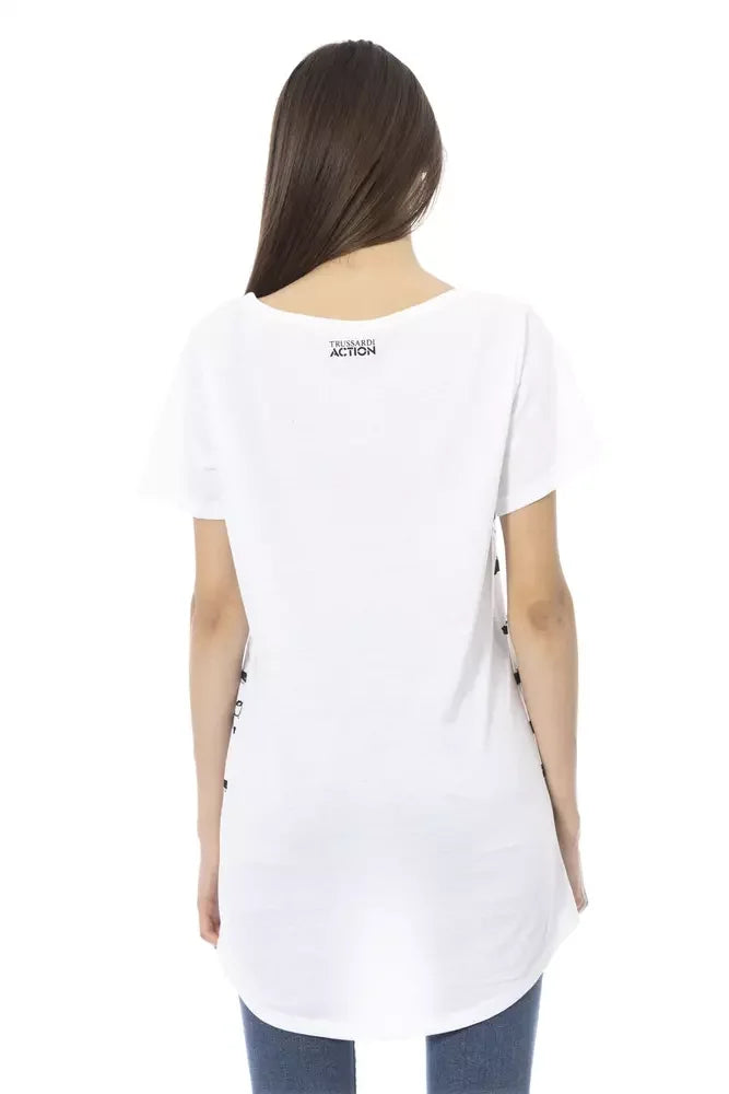 Trussardi Action White Cotton Women T-Shirt - T-Shirts
