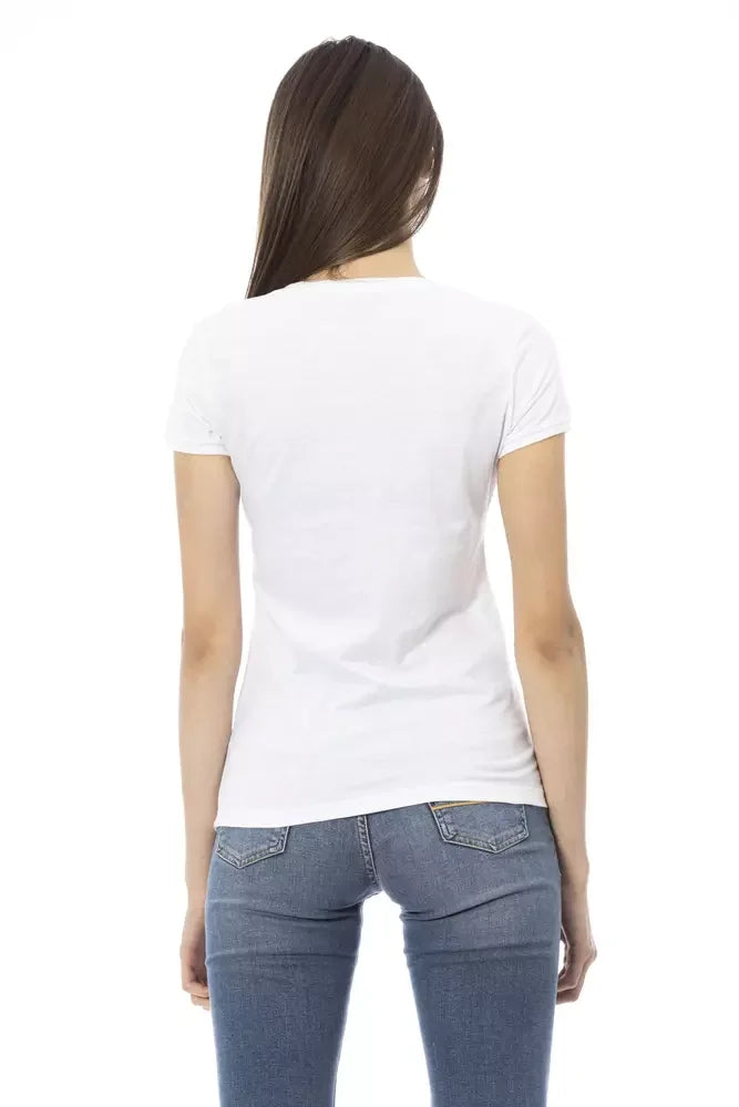 Trussardi Action White Cotton Women T-Shirt - T-Shirts