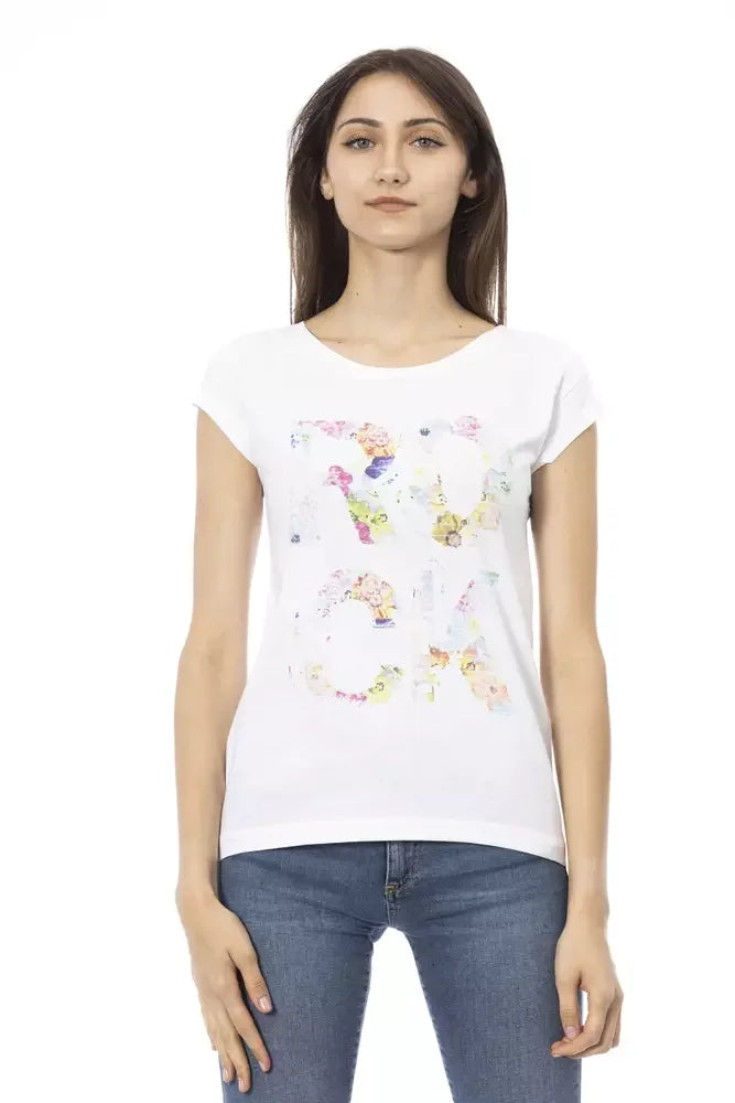 Trussardi Action White Cotton Women T-Shirt - T-Shirts