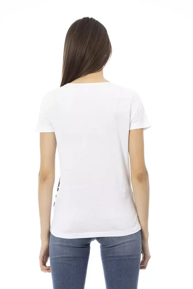 Trussardi Action White Cotton Women T-Shirt - T-Shirts
