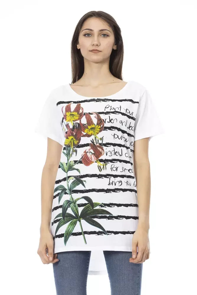 Trussardi Action White Cotton Women T-Shirt - T-Shirts
