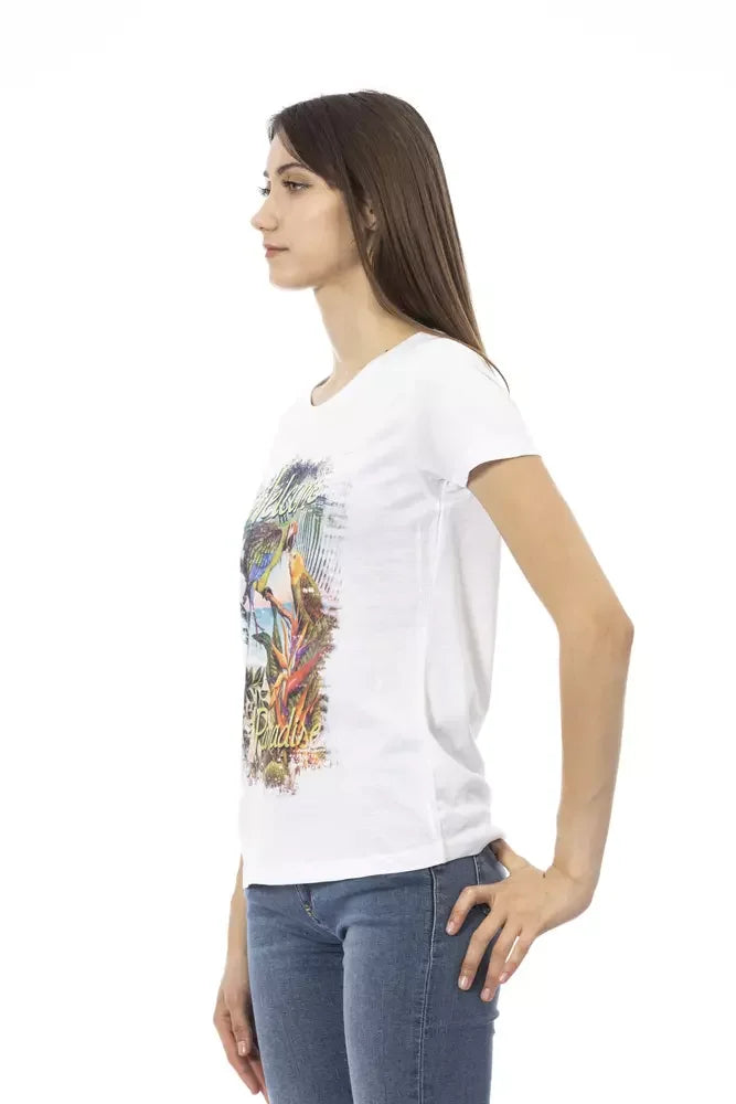 Trussardi Action White Cotton Women T-Shirt - T-Shirts