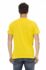 Trussardi Action Yellow Cotton Men T-Shirt - T-Shirts