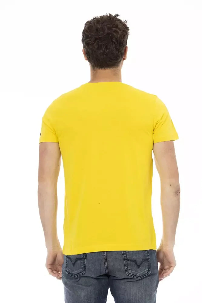 Trussardi Action Yellow Cotton Men T-Shirt - T-Shirts