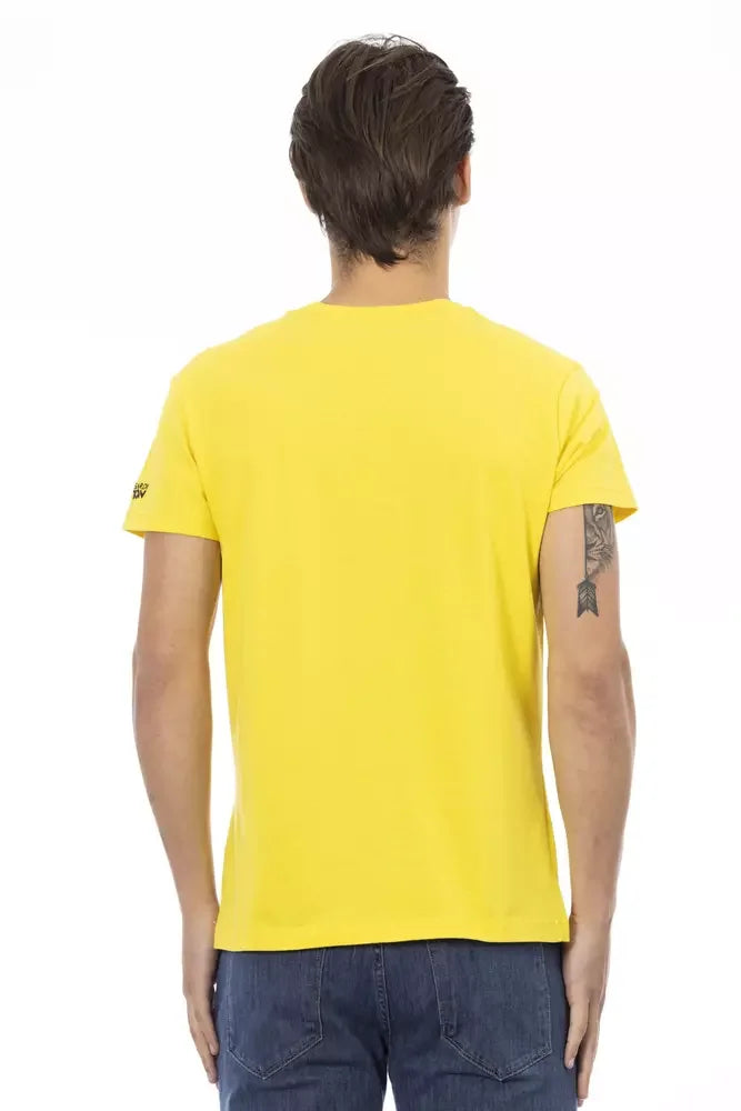 Trussardi Action Yellow Cotton Men T-Shirt - T-Shirts