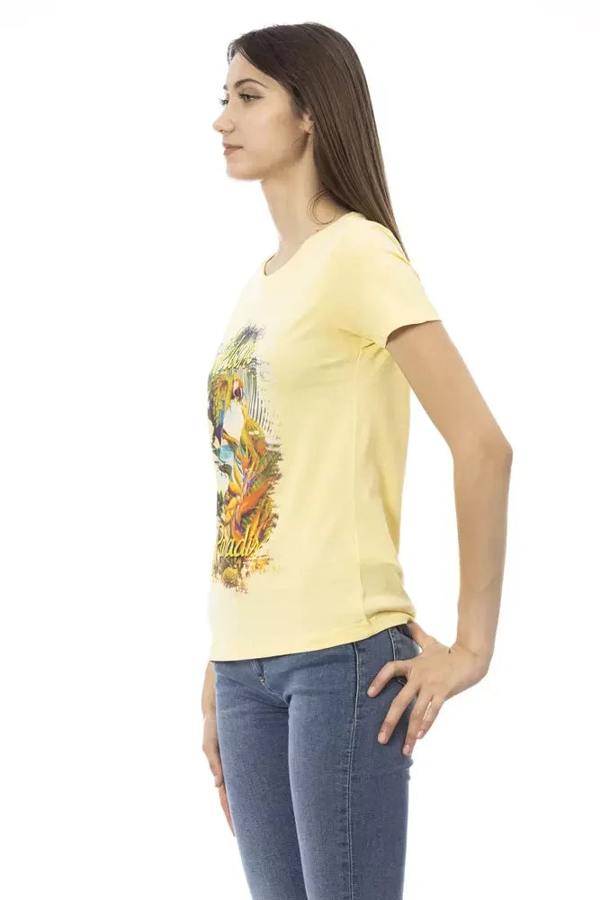 Trussardi Action ’Yellow Cotton Women T-Shirt’ - T-Shirts