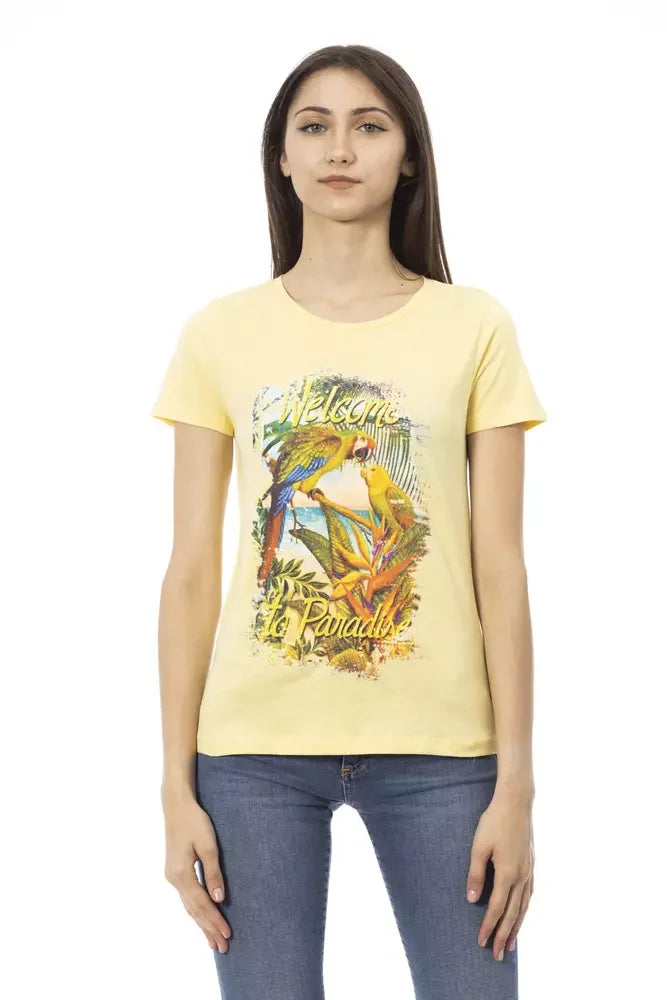 Trussardi Action ’Yellow Cotton Women T-Shirt’ - T-Shirts