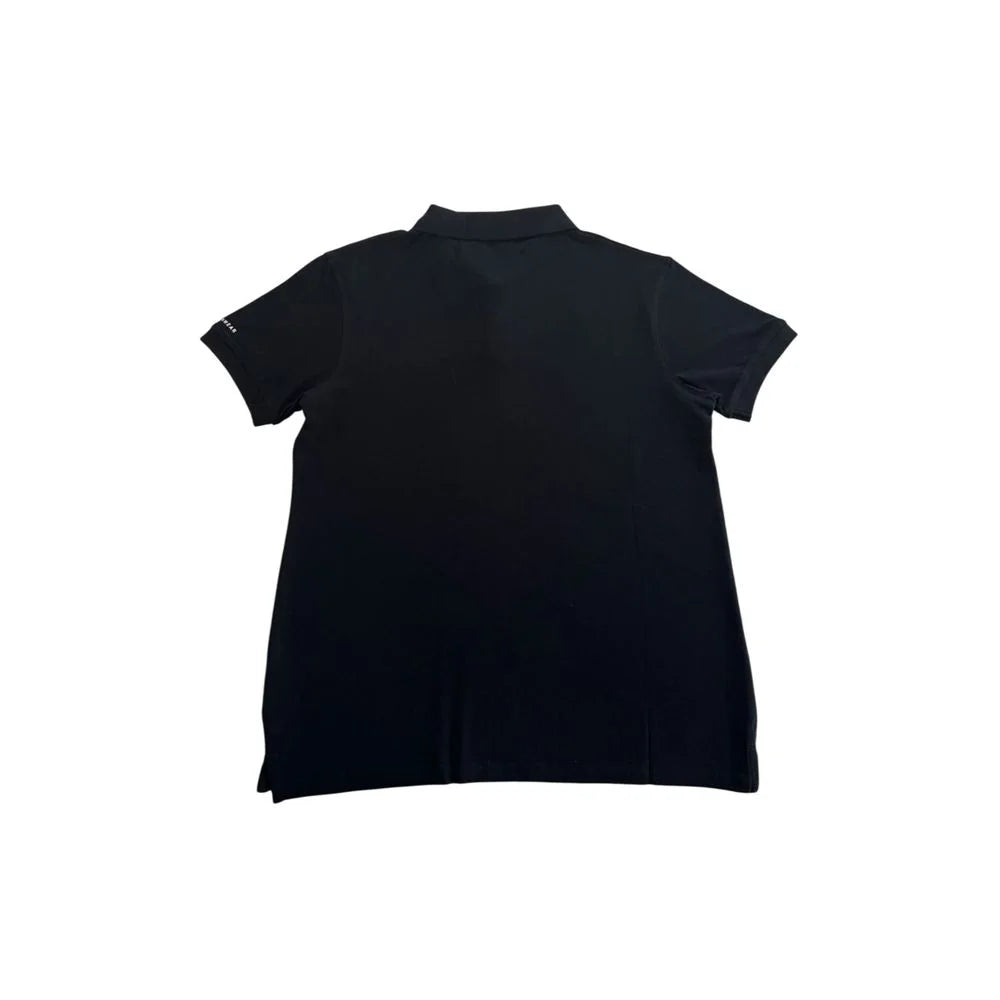 Trussardi Beachwear Black Cotton Men Polo Shirt - Polos