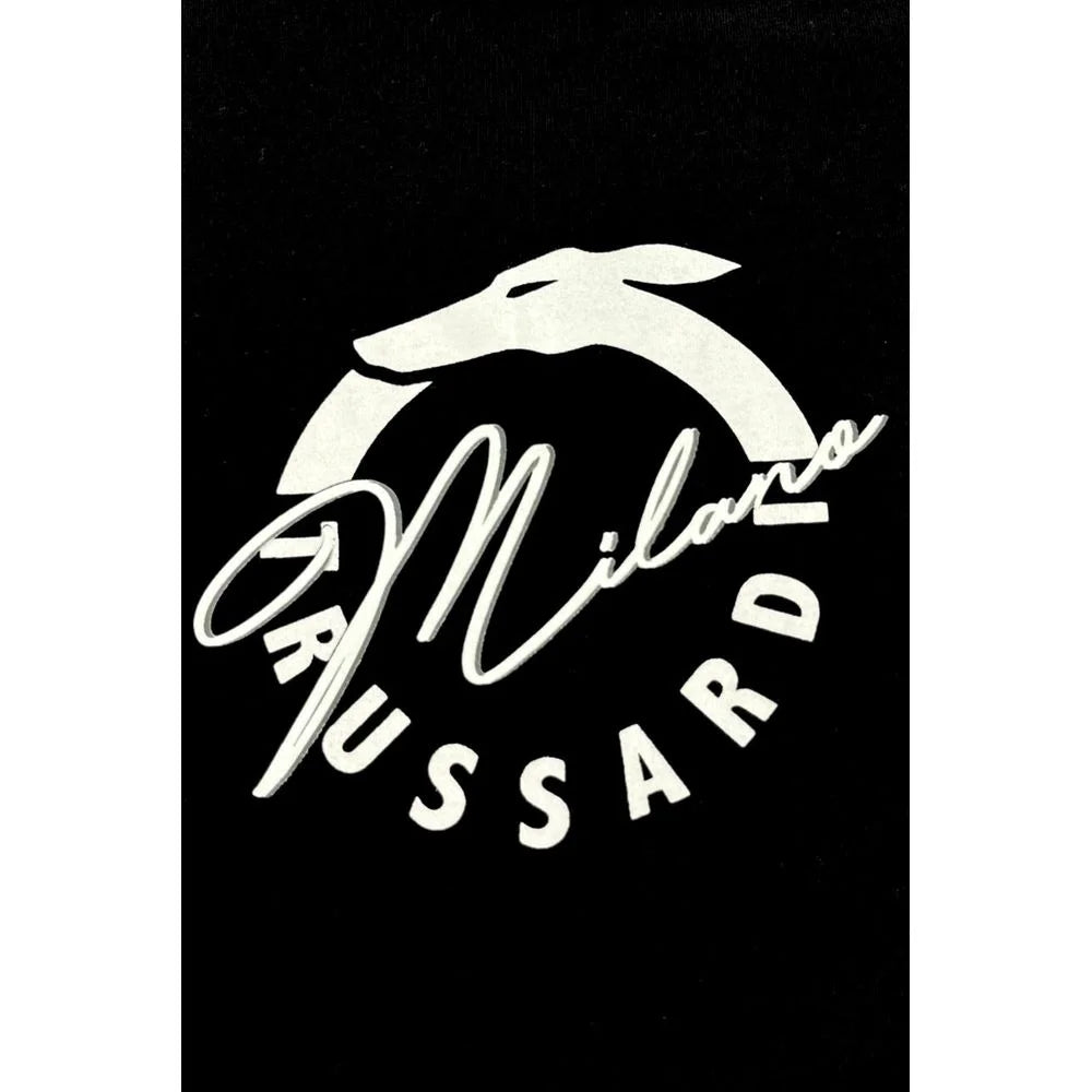Trussardi Beachwear Black Cotton Men T-Shirt - T-Shirts