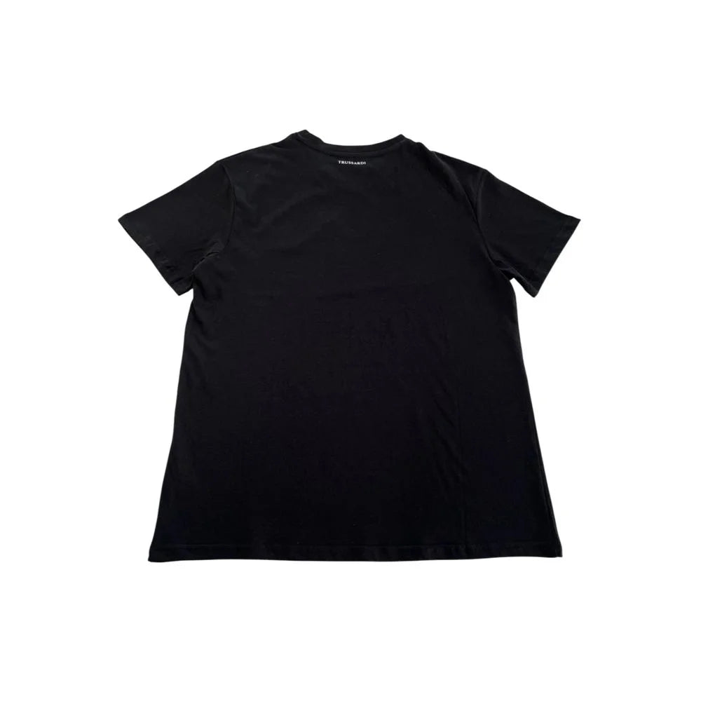 Trussardi Beachwear Black Cotton Men T-Shirt - T-Shirts
