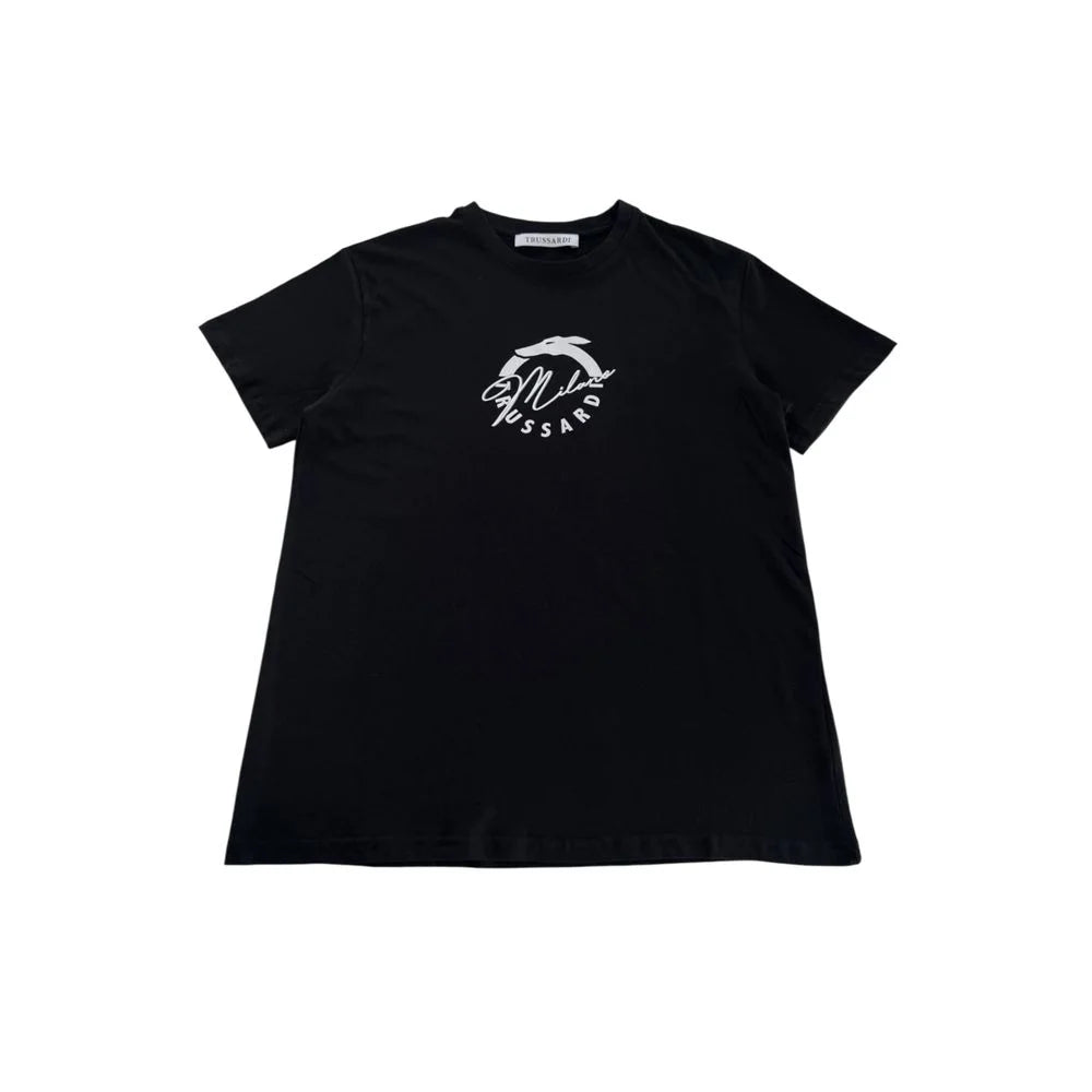 Trussardi Beachwear Black Cotton Men T-Shirt - T-Shirts