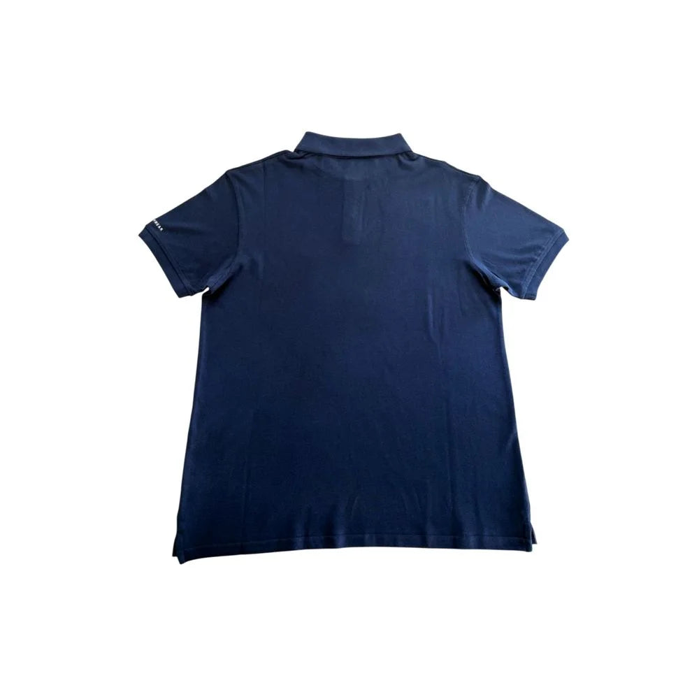 Trussardi Beachwear Blue Cotton Men Polo Shirt - Polos