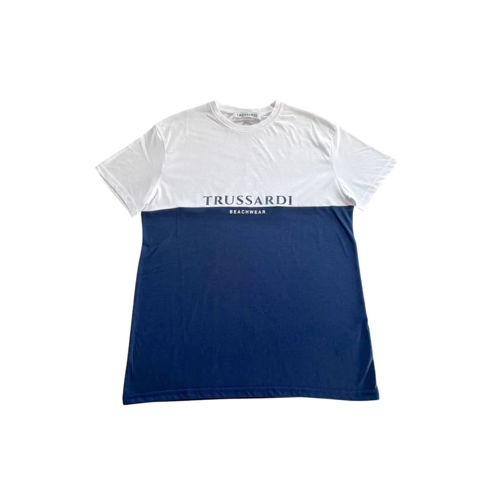 Trussardi Beachwear Blue Polyester Men T-Shirt - T-Shirts