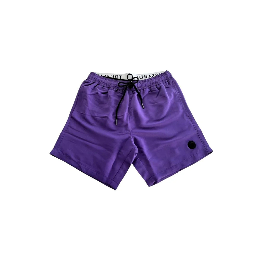 Trussardi Beachwear Purple Polyester Men’s Swim Shorts - Boardshorts