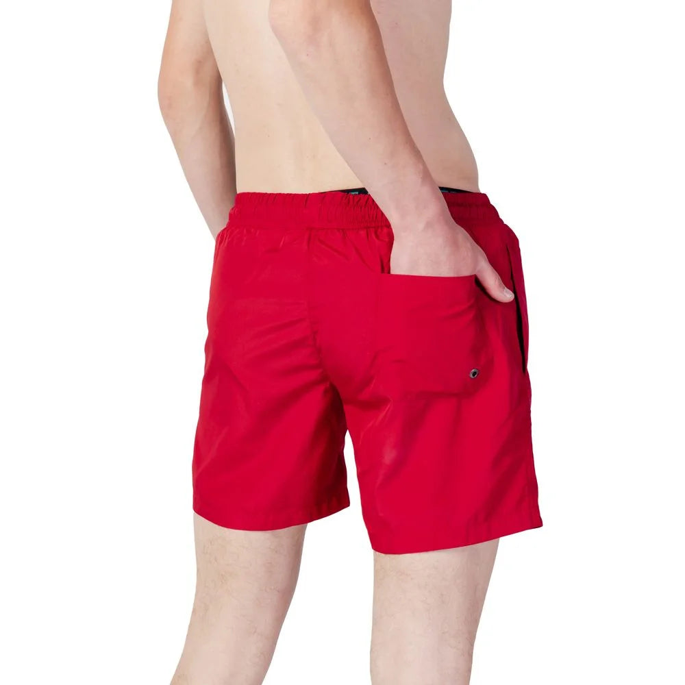 Trussardi Beachwear Red Polyester Swim Shorts - IT44 | S