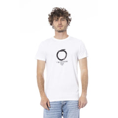 Trussardi Beachwear White Cotton T-Shirt - M - T-Shirts