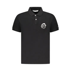 Trussardi Black Cotton Men Polo Shirt - Polos