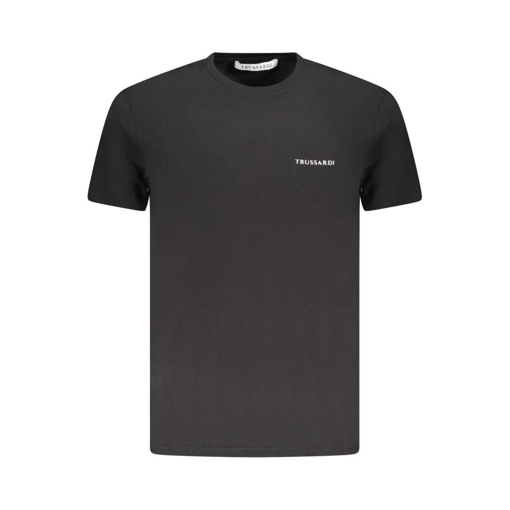 Trussardi Black Cotton Men T-Shirt - T-Shirts