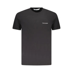 Trussardi Black Cotton Men T-Shirt - T-Shirts