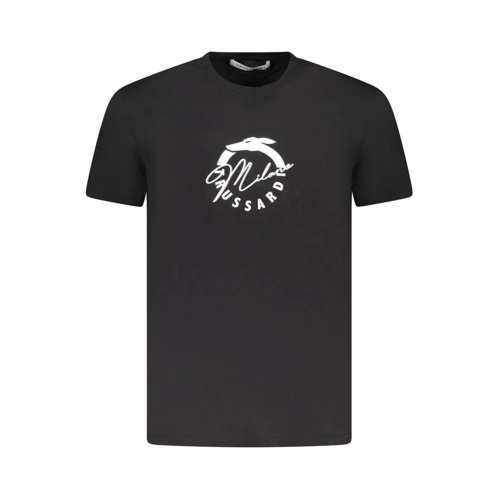 Trussardi Black Cotton Men T-Shirt - T-Shirts