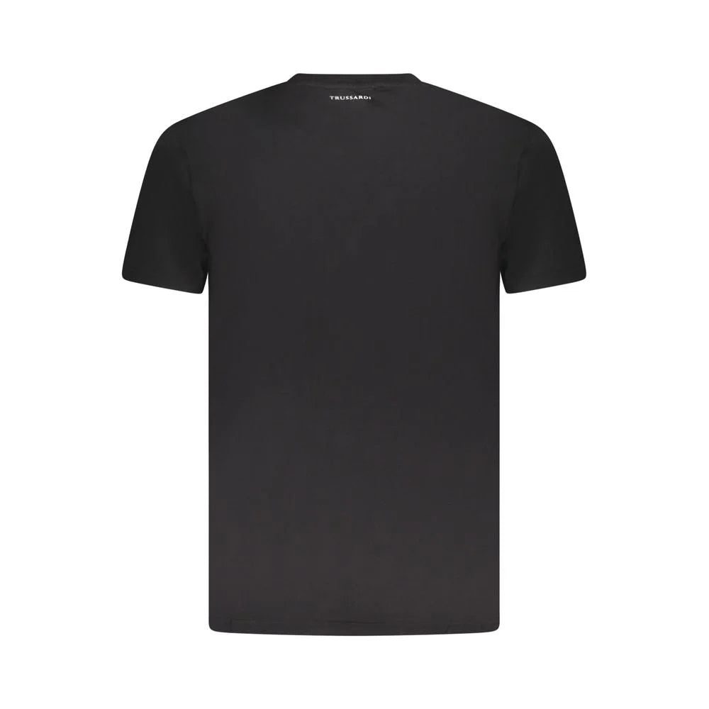 Trussardi Black Cotton Men T-Shirt - T-Shirts