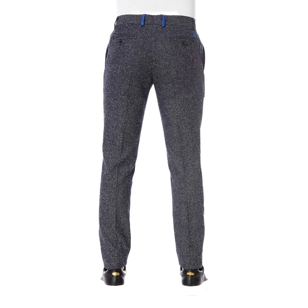 Trussardi Black Cotton Men Trouser - Trousers