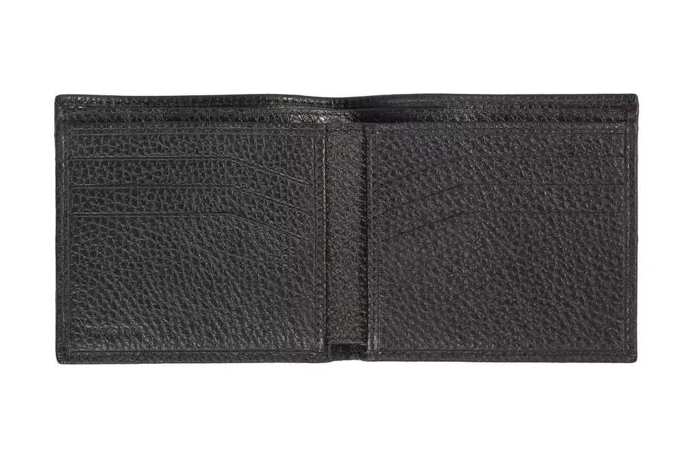 Trussardi Black Leather Men Wallet - Wallets