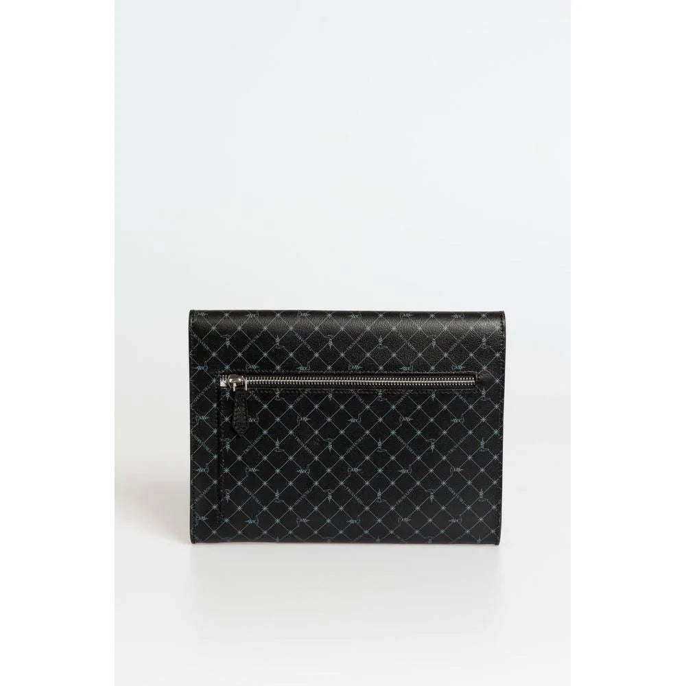 Trussardi Black Polyester Men Clutch - Clutch Bags