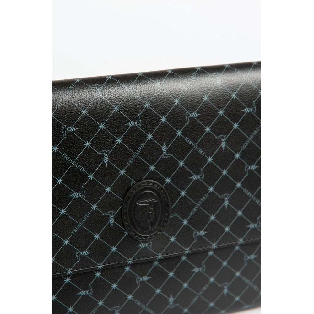 Trussardi Black Polyester Men Clutch - Clutch Bags