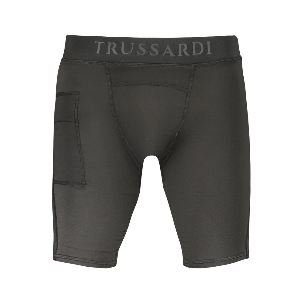 Trussardi Black Polyester Pant