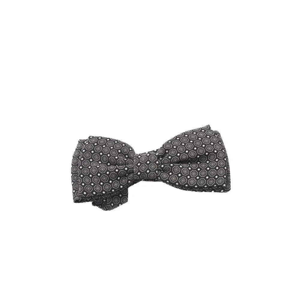 Trussardi Black Silk Unisex Bowtie - Unisex - Neckties