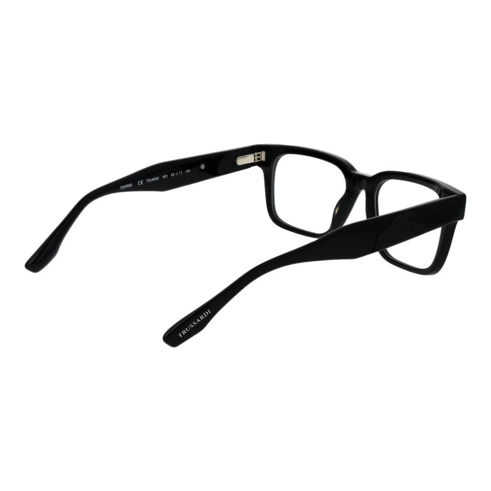 Trussardi Black Unisex Glasses Frame - Eyeglasses
