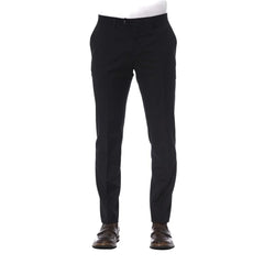 Trussardi Black Virgin Wool Men’s Trouser - Trousers