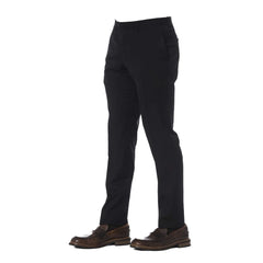 Trussardi Black Virgin Wool Men’s Trouser - Trousers