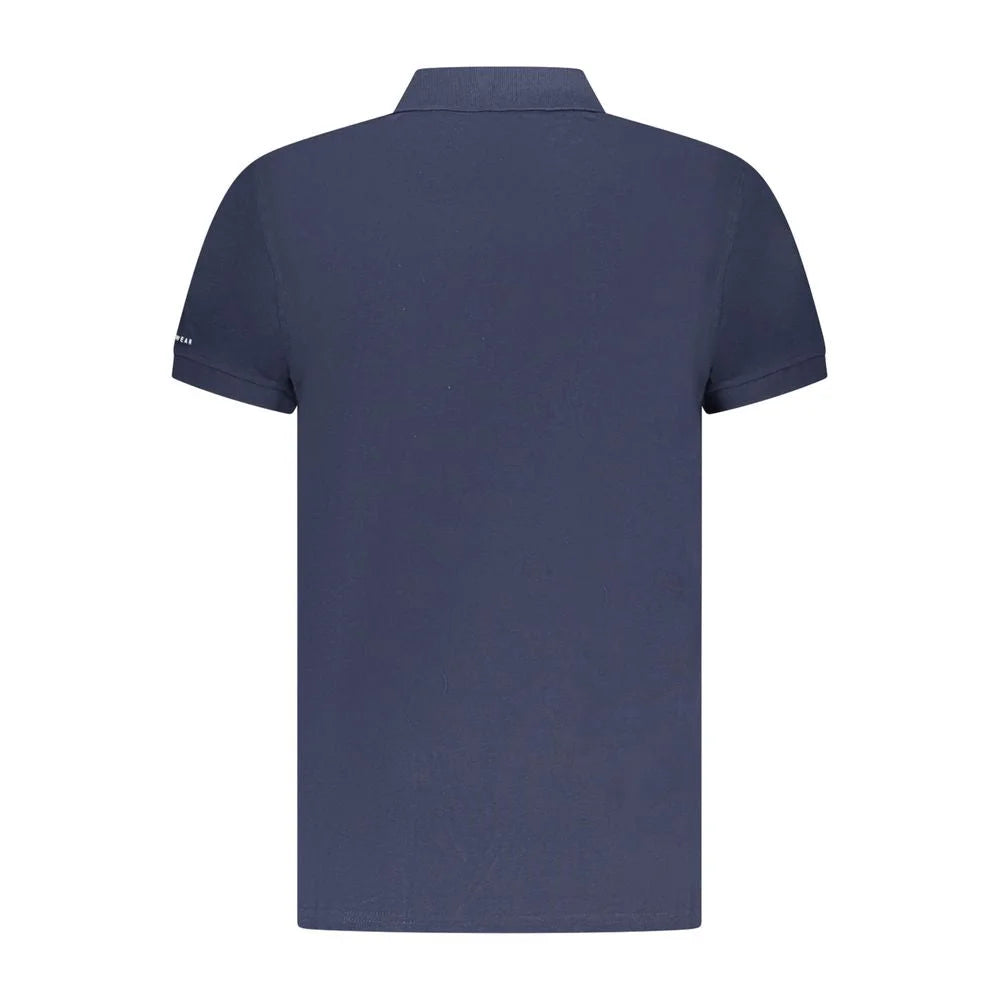 Trussardi Blue Cotton Men Polo Shirt - Polos