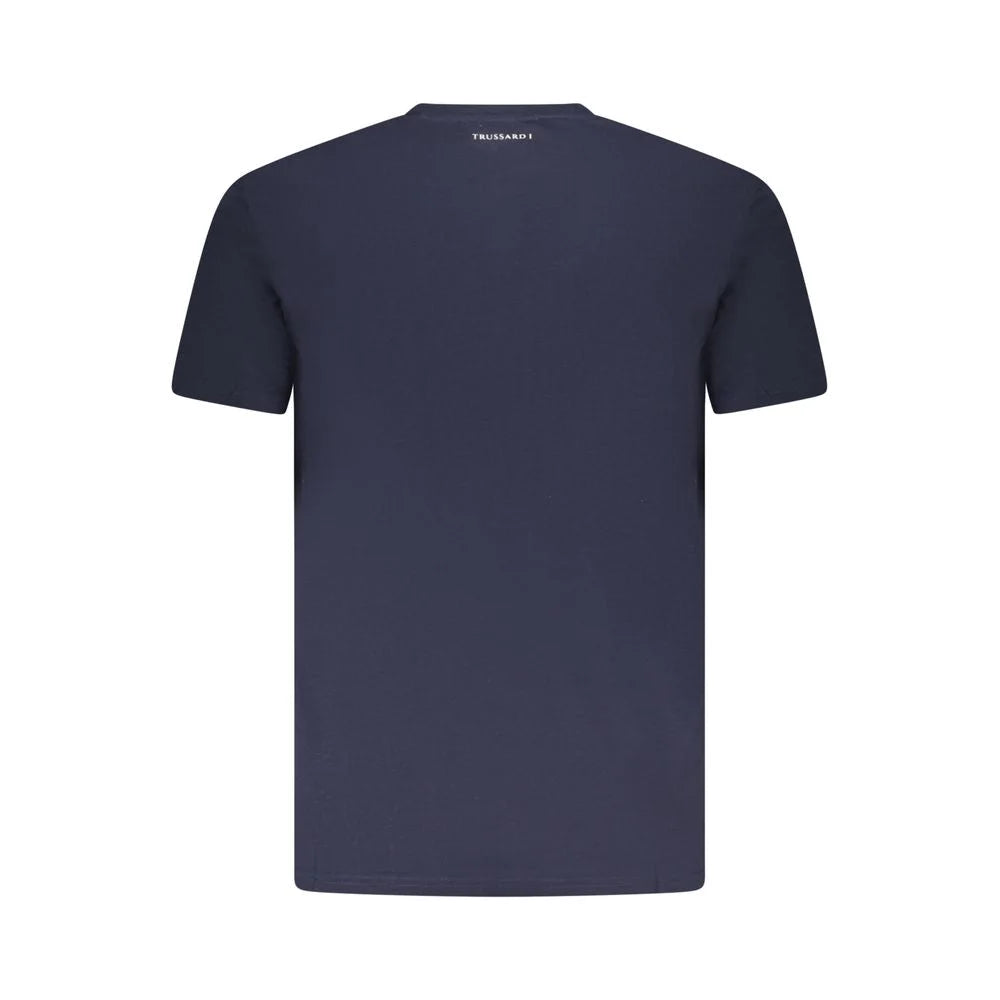 Trussardi Blue Cotton Men T-Shirt - T-Shirts