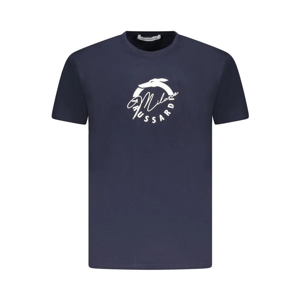 Trussardi Blue Cotton Men T-Shirt - T-Shirts