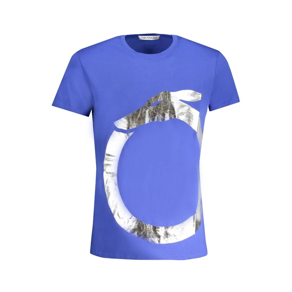 Trussardi Blue Cotton T-Shirt - T-Shirts