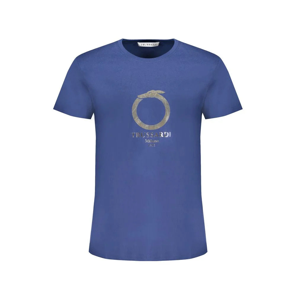 Trussardi Blue Cotton T-Shirt - T-Shirts