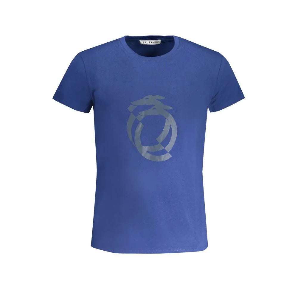 Trussardi Blue Cotton T-Shirt - T-Shirts