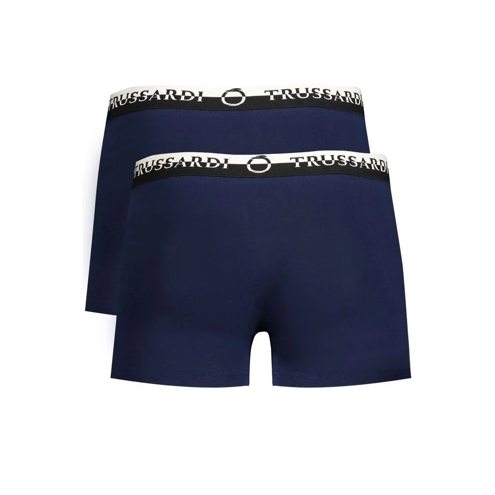 Trussardi Blue Cotton Underwear - Boxer Briefs