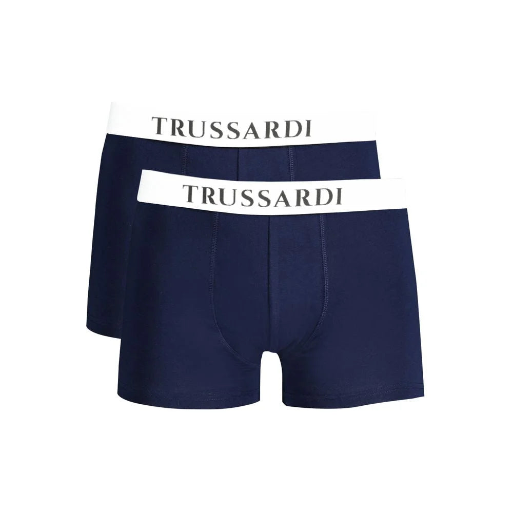 Trussardi Blue Cotton Underwear - L