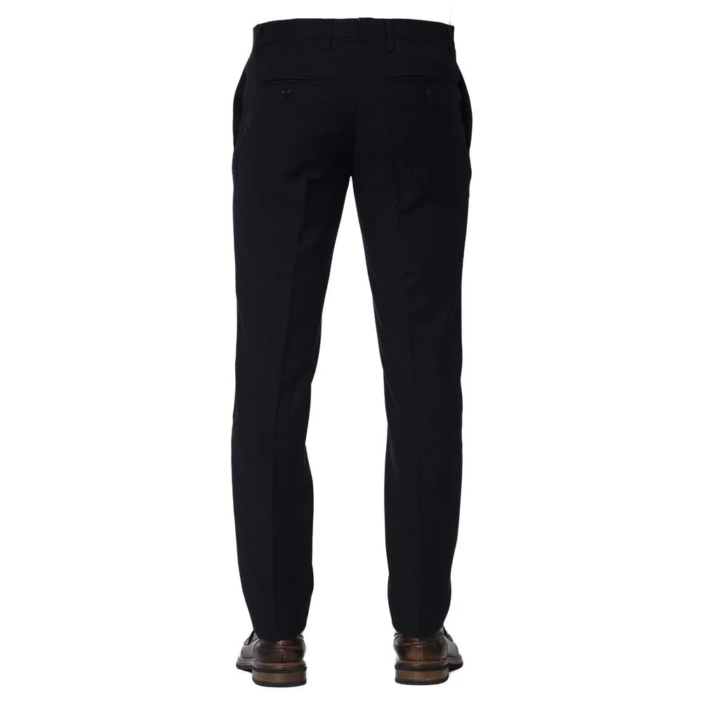 Trussardi Blue Wool Men Trouser - Trousers