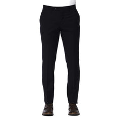 Trussardi Blue Wool Men Trouser - Trousers