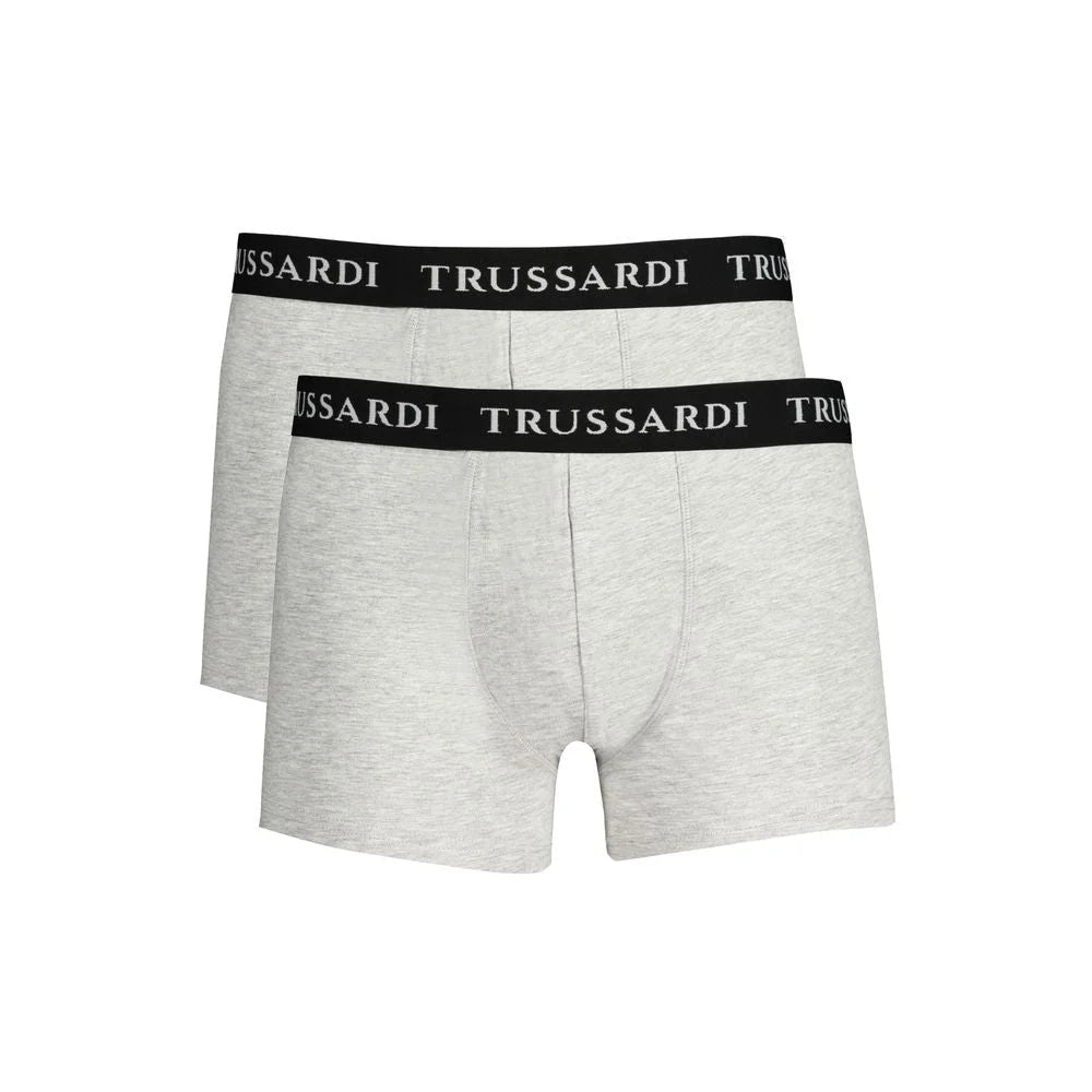 Trussardi Brown Cotton Men Boxer Underwear - Boxer Briefs
