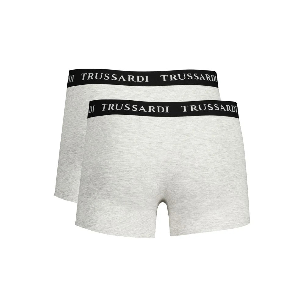 Trussardi Brown Cotton Men Boxer Underwear - Boxer Briefs