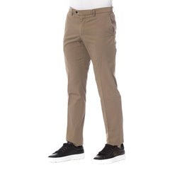 Trussardi Brown Cotton Men’s Trouser - Trousers