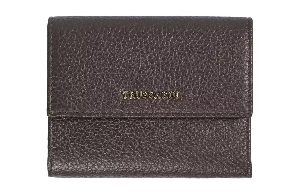 Trussardi Brown Leather Women Wallet - Wallets